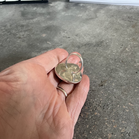 Gorgeous zebra jasper and sterling silver ring 925 stamped - Picture 3 of 7